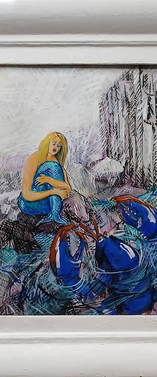 Scared Mermaid by Chris Walker