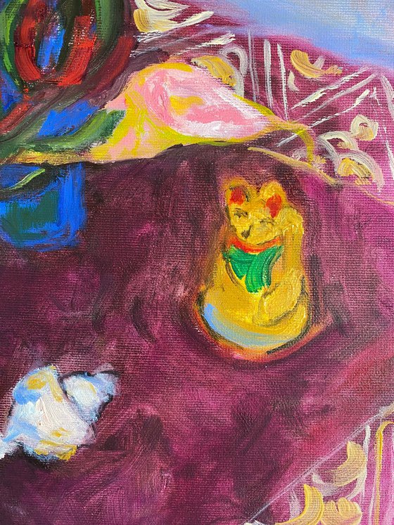 Still life with Maneki cat