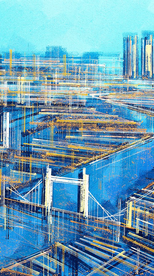 London Lit Bright by Marc Todd