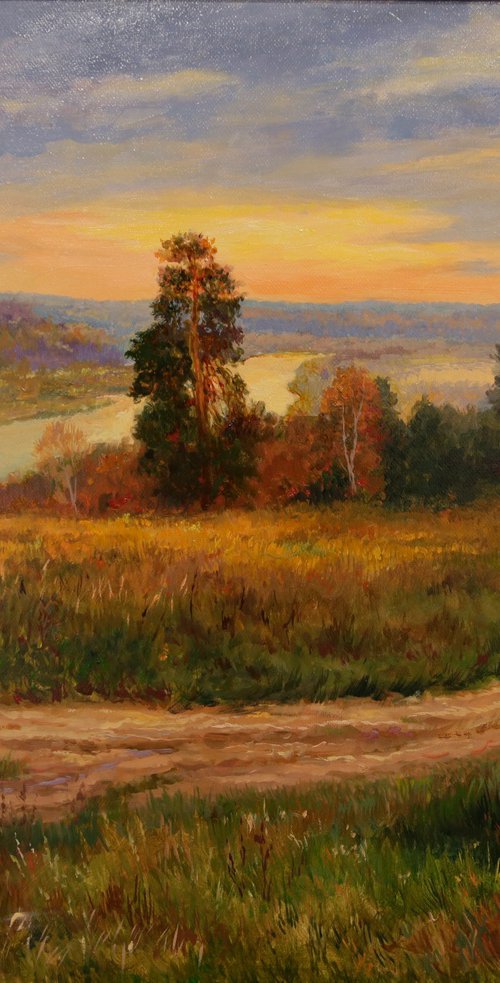Evening landscape by Eduard Panov