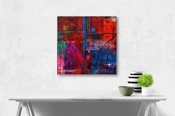 Dance And Laugh - Abstract painting by Kathy Morton Stanion