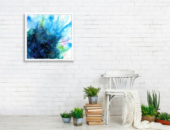 Ethereal Moments 4 - Zen Abstract Painting by Kathy Morton Stanion