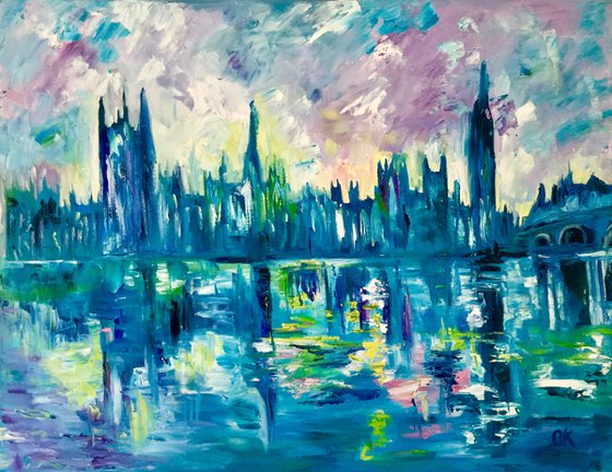 London Calling. Big Ben. House of Parliament, landscape