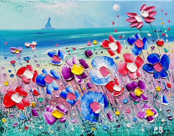 "Jade Beach & Flowers in Love"