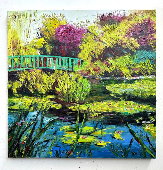 Waterlily Reflections with Monet