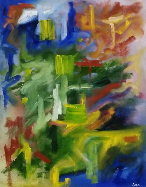 Abstract - Colorful - "Interpretation of the Artistic Mind" by Katrina Case