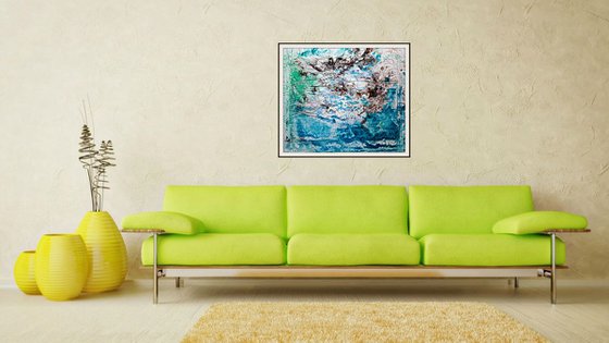 Smelling you (n.358) - 80,00 x 70,00 x 2,50 cm - ready to hang - acrylic painting on stretched canvas
