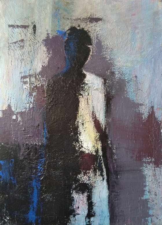 Figure(50x70cm, oil painting, ready to hang)