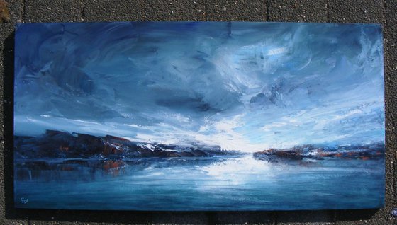 " Northern Silence " SPECIAL PRICE!!! Large Painting W120xH60cm