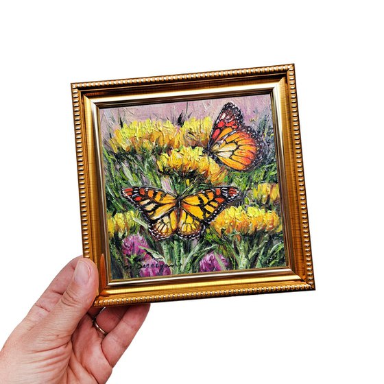 Monarch butterfly painting