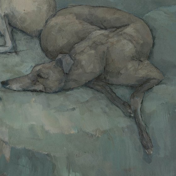 Sleeping Greyhounds