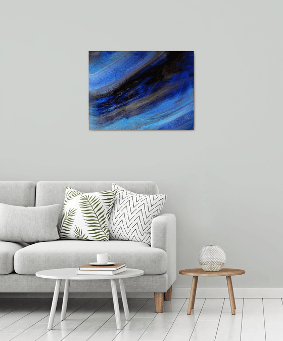 SEASCAPE "Blue Lagoon"#2  Abstract painting 60 x 80cm