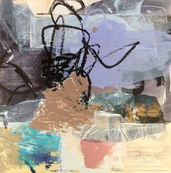012022-1-collage - Abstract mixed media painting