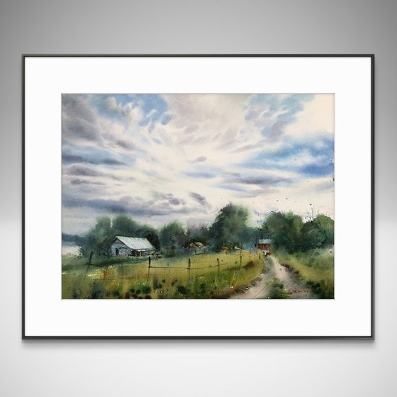 Clouds over the farm