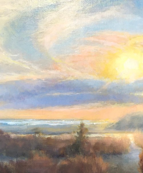 Oregon Coast Sunset by Cheryl Mathieson