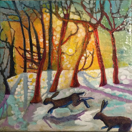winter Hares