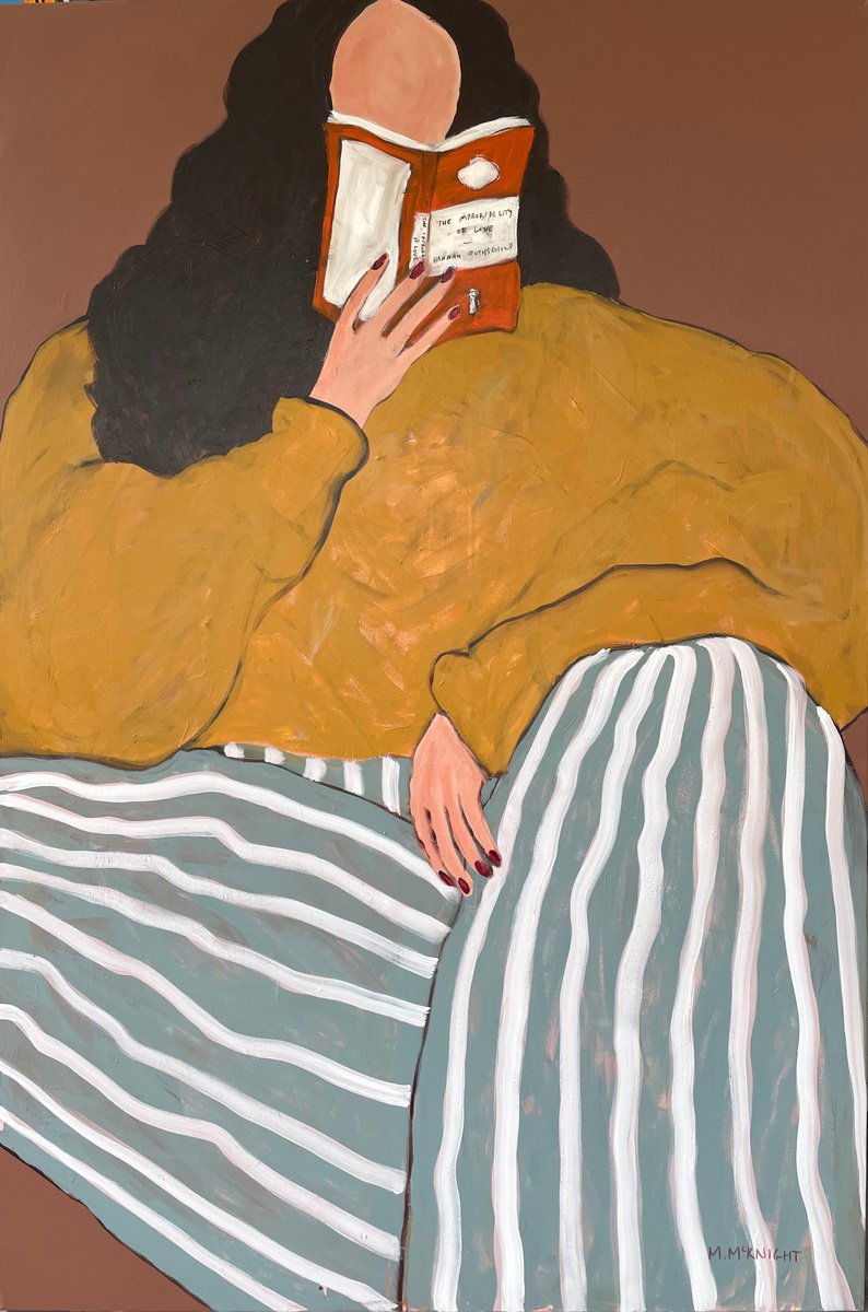 Naive Acrylic Painting , Improbability Of Love By Marnie Mcknight, 40 X 60, Artwork For Sale On Artfinder