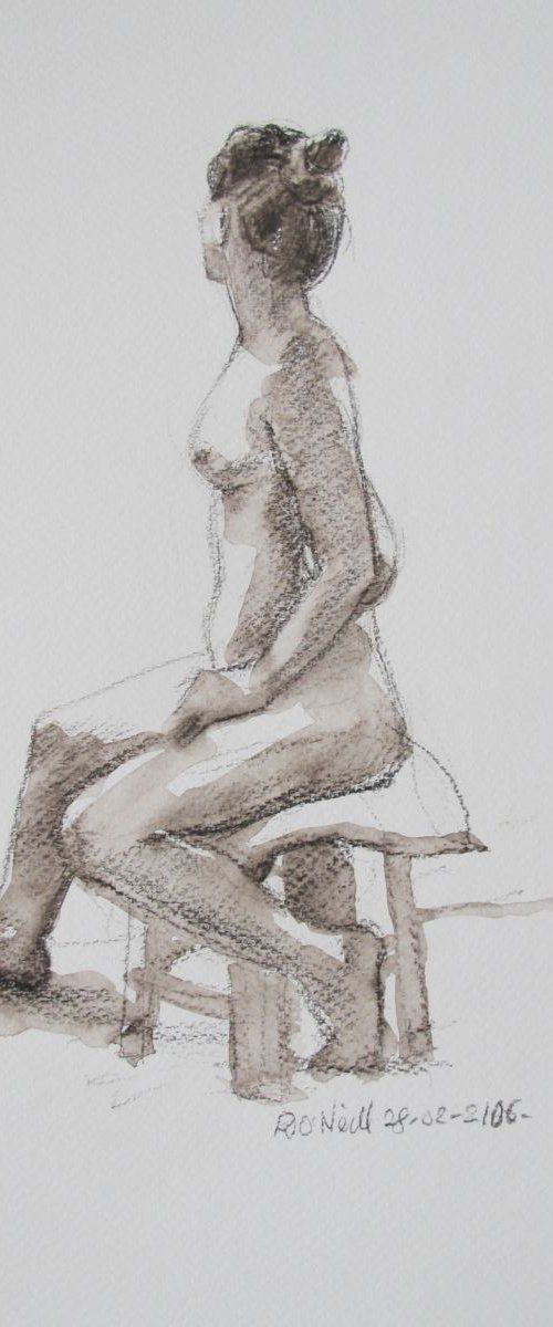 seated female nude by Rory O’Neill