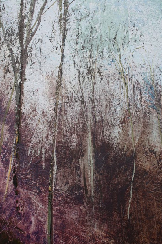 Standing on the edge of Gallows Wood (Large Painting)