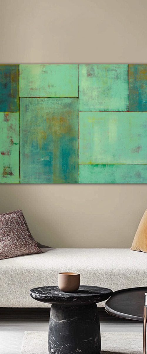 Turquoise Tiles Landscape by Ronald Hunter