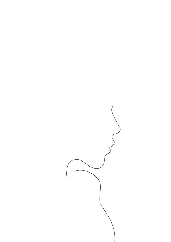Profile illustration - Rachel - Art print