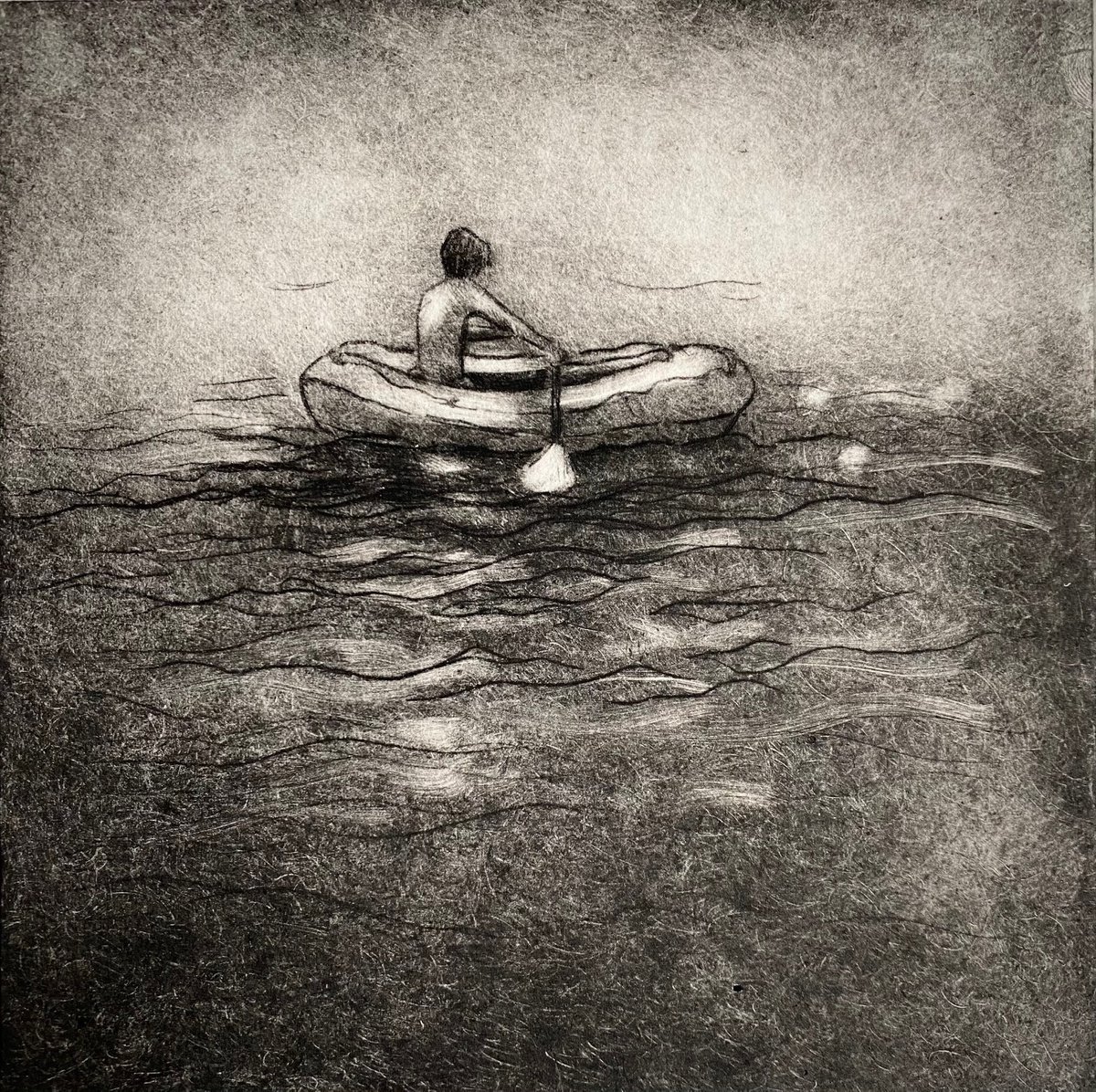 Boy in Boat by Rebecca Denton