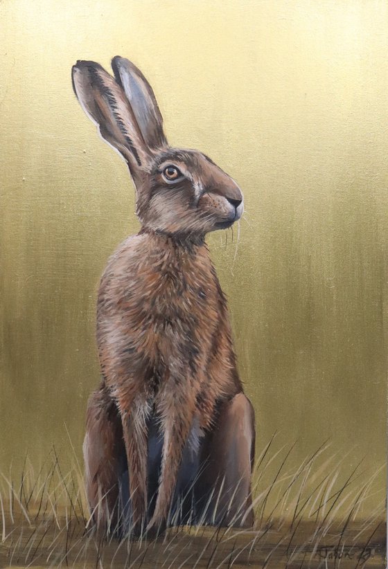 Golden Hare - Portrait II