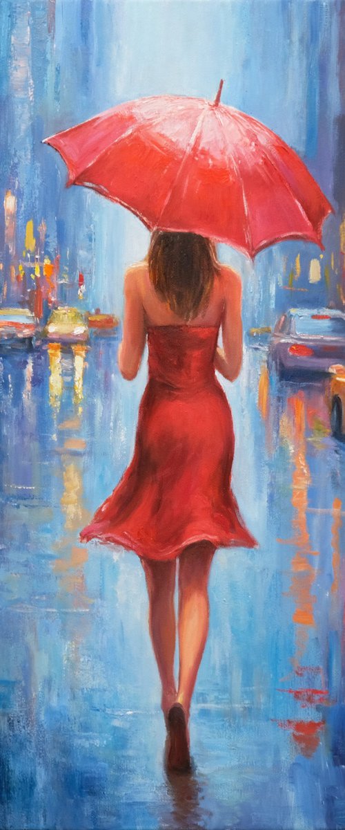 Rainy City Walk by Behshad Arjomandi