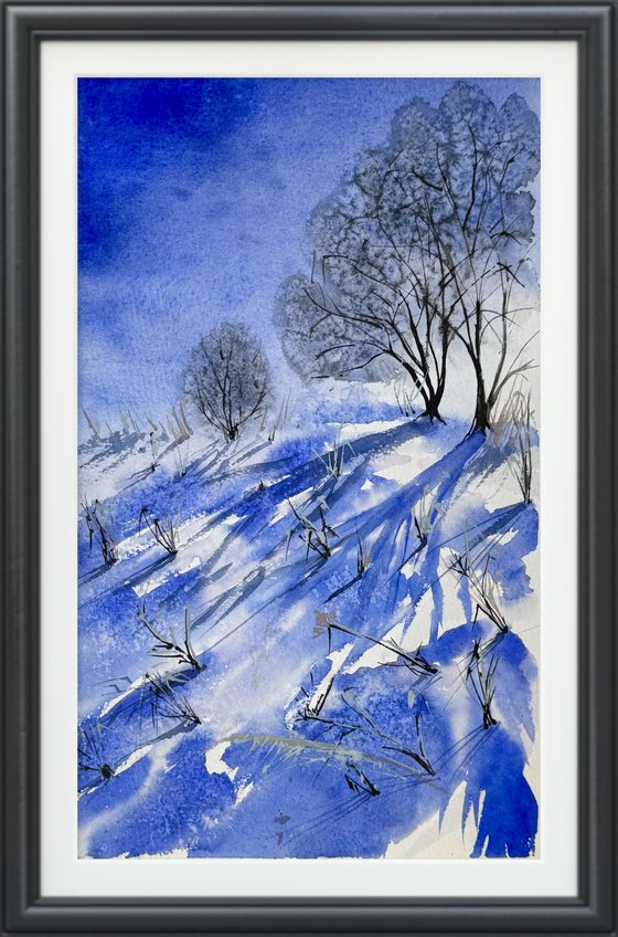 Abstract  Winter landscape