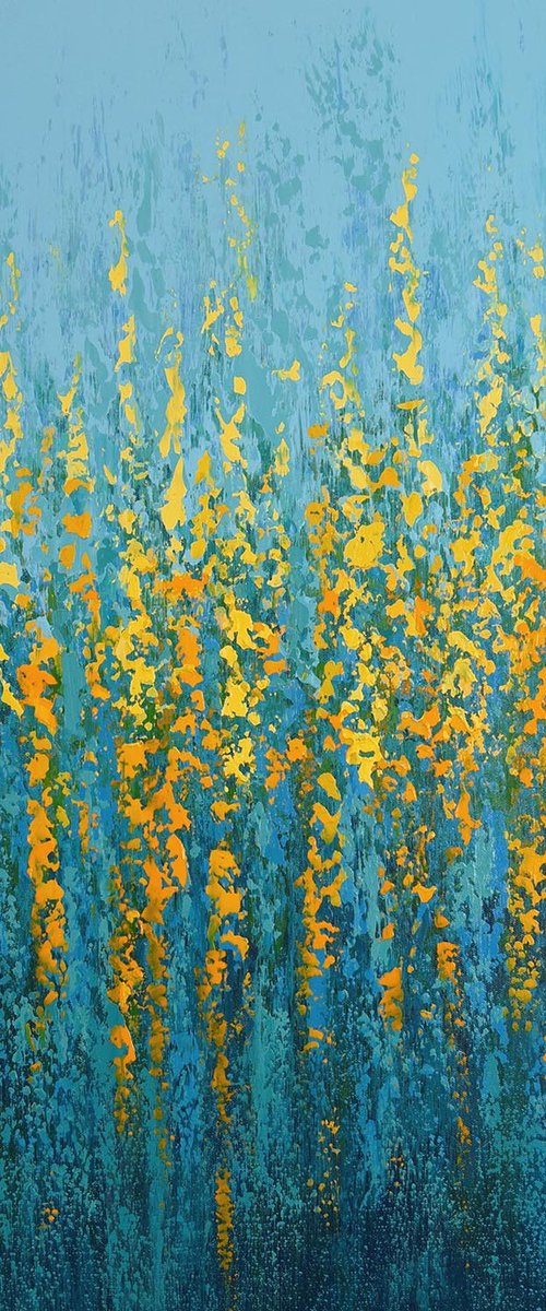 Yellow Orange Turquoise by Suzanne Vaughan