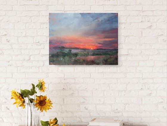 Landscape sunset