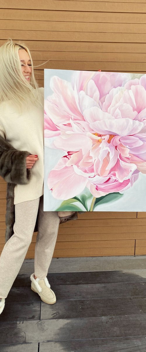 Pink Peony by Anna Lyashenko