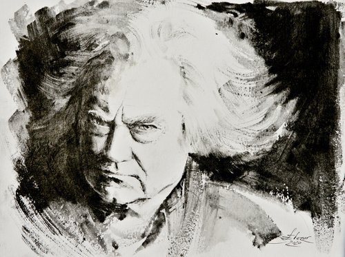 Jerzy Maksymiuk portrait by Eve Mazur
