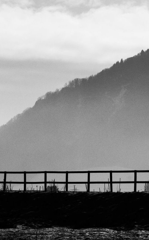 Wooden Fence III, Bern, Switzerland. by Charles Brabin