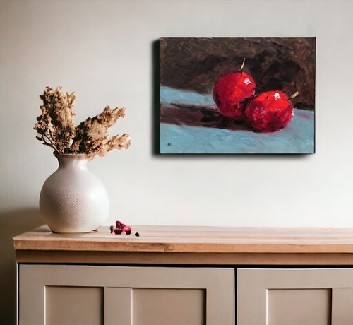 Two Cherries by Alan Harris