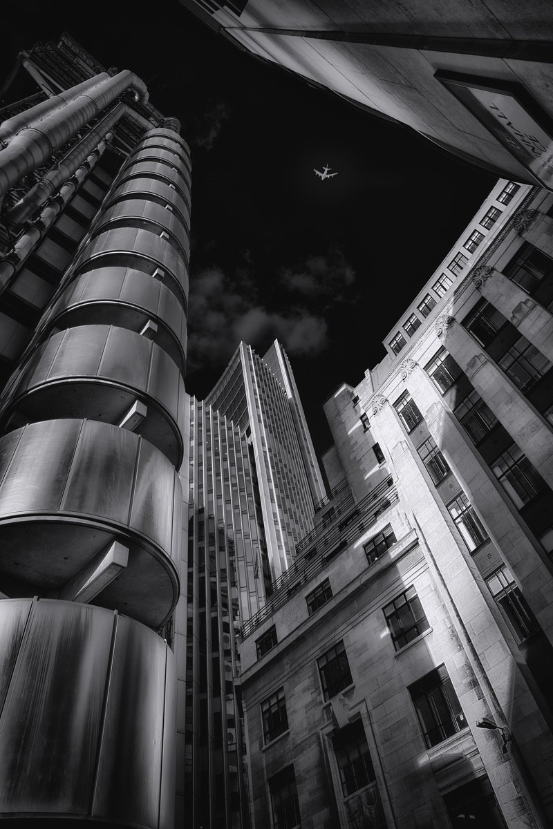 Photorealistic Photograph , Lloyds Building London Uk By Paul Nash, 16 X 24, Artwork For Sale On Artfinder