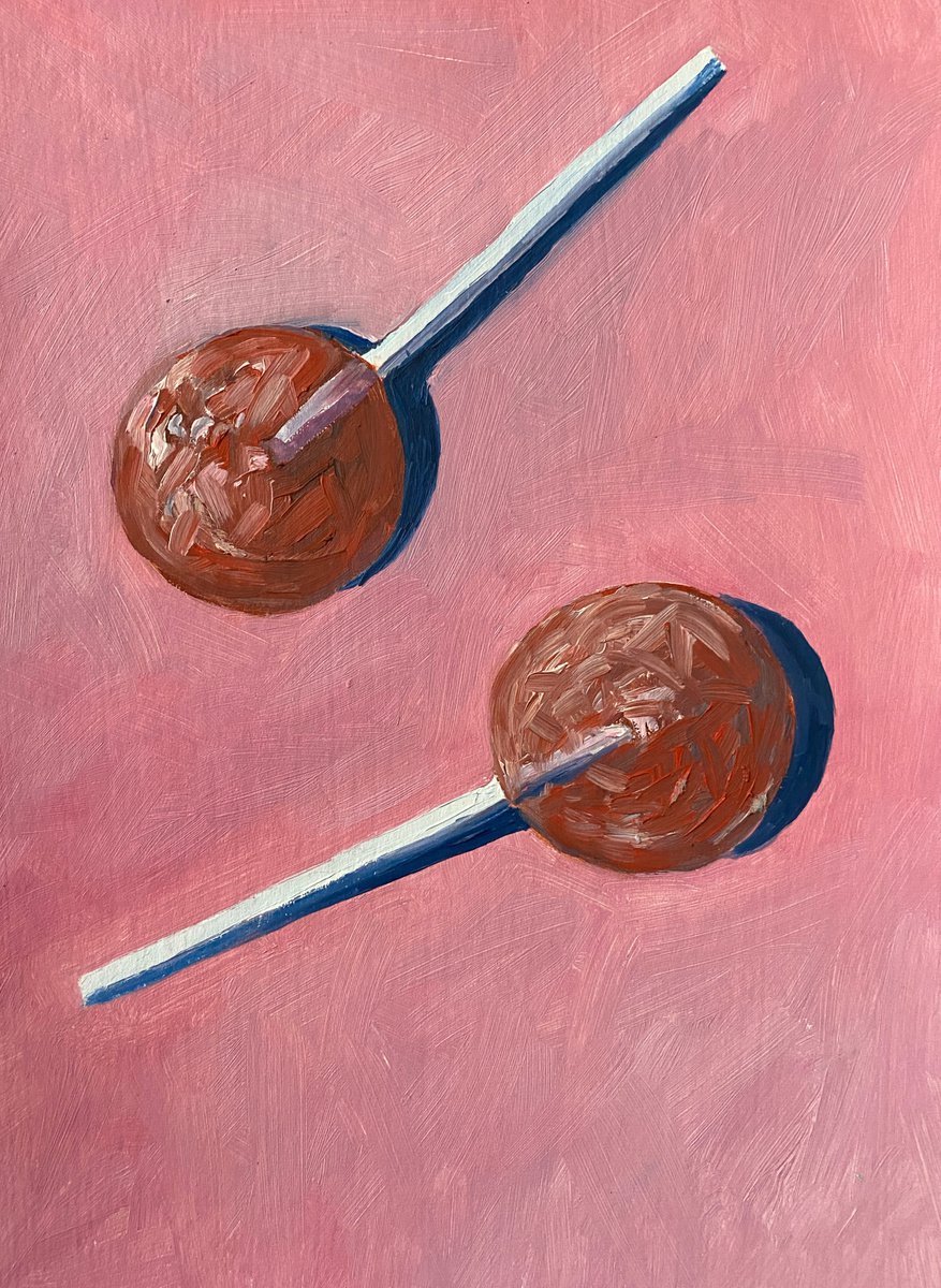 two lollipops  - ? modern still life by ILDAR MINNEGALIMOV