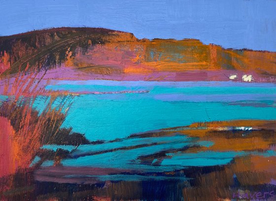 Loch Series Orange Hillside