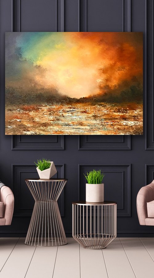 For The Fallen - Abstract Landscape by Jonesy