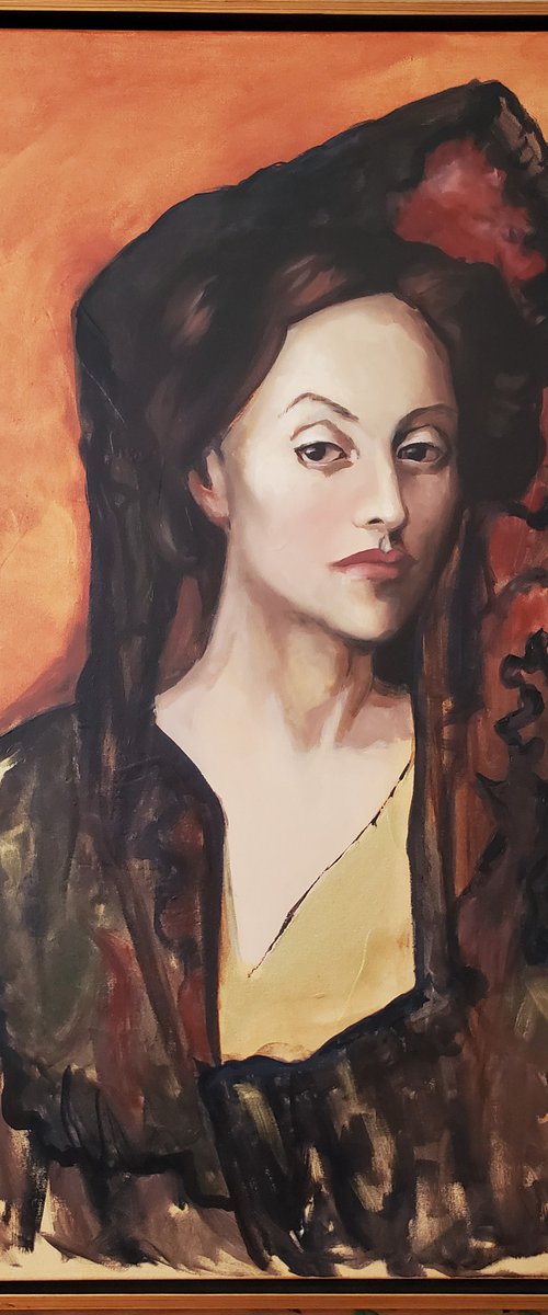 Portrait of Mrs. Canals (after Picasso) by Joyce Fournier