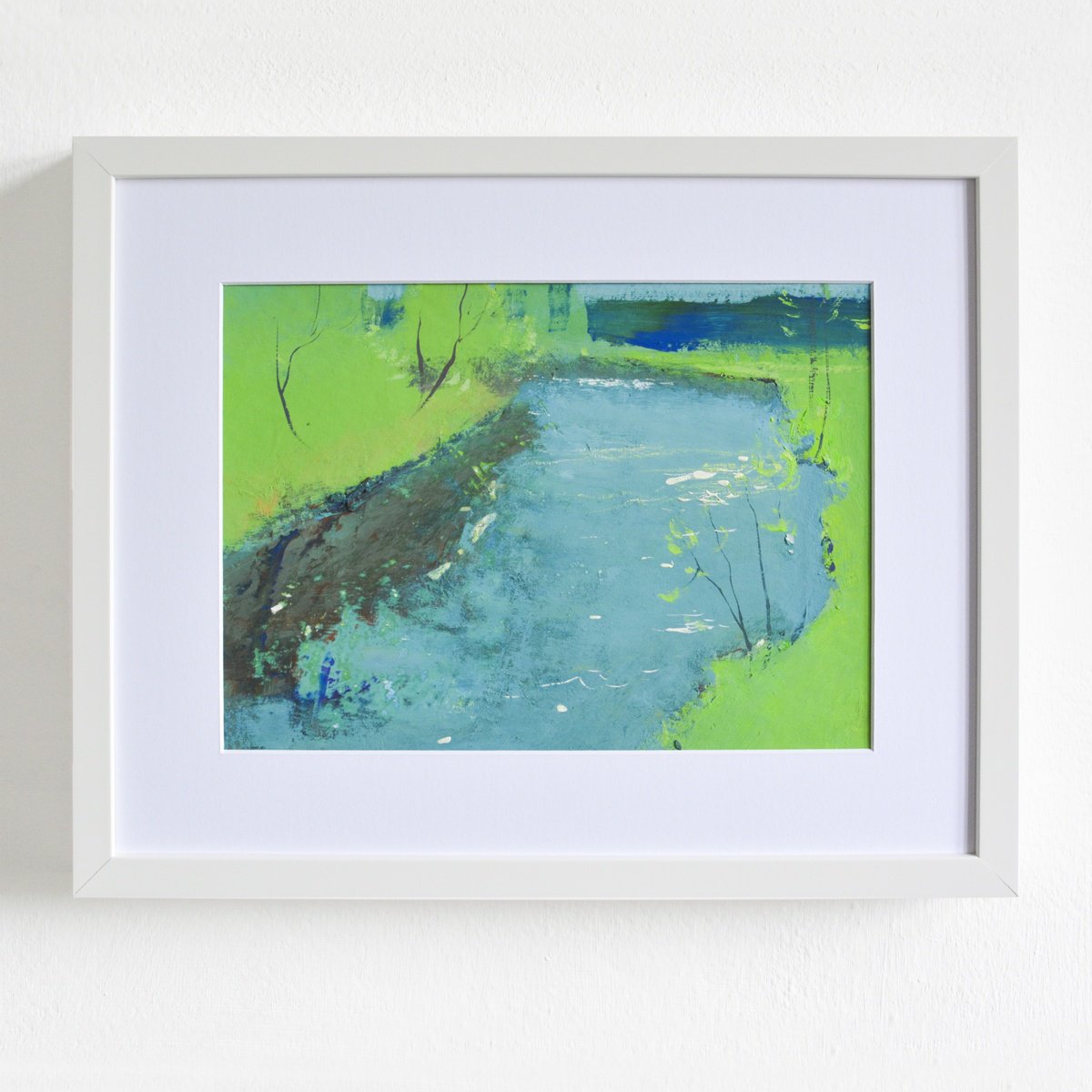 Impressionistic Landscape Painting By Igor Nekraha, 17 X 14, Irpin River, Original Artwork