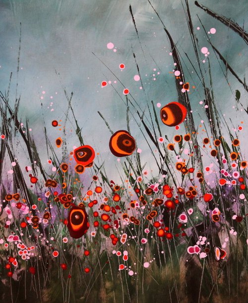 A Night's Watch - Large original landscape by Cecilia Frigati