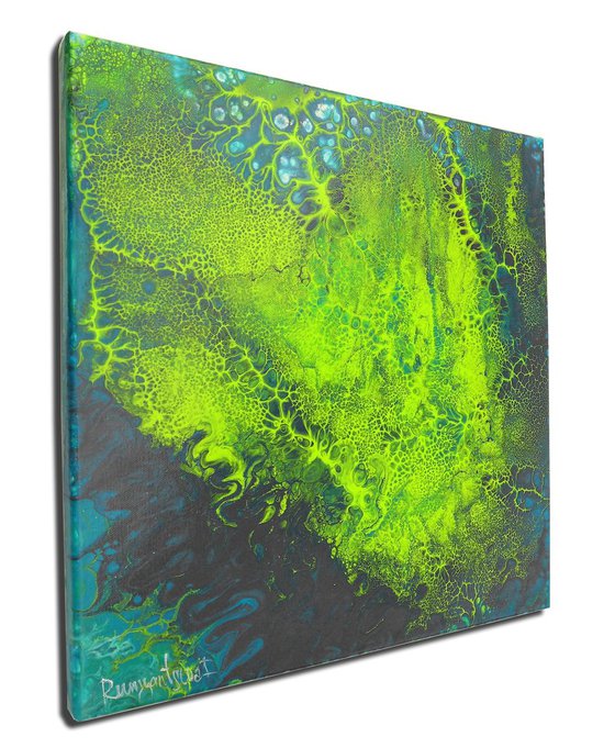 Abstract Free Flow Acrylic Pouring Medium - Reflection Of The Sun