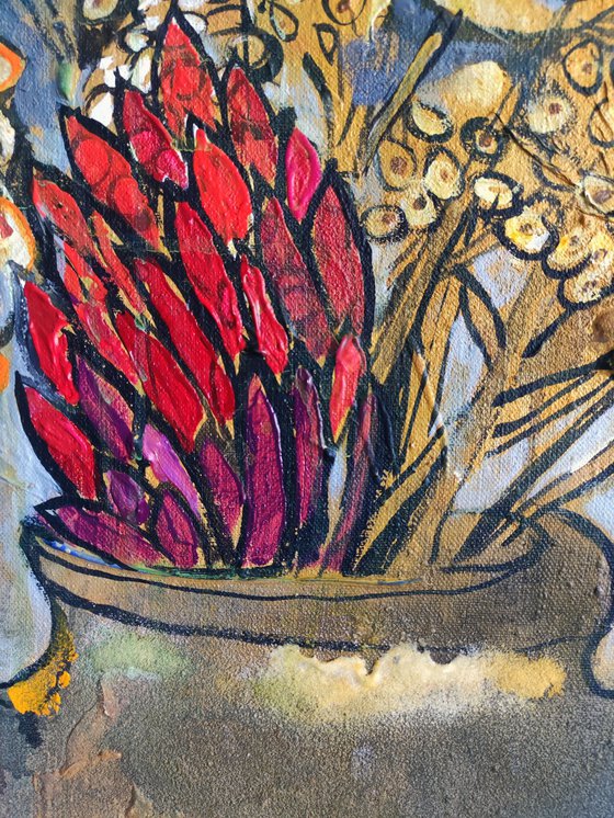 Protea and steppe flowers