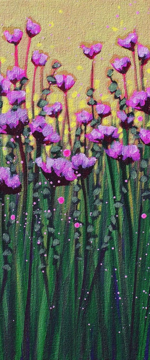 Purple Blooms in Spring by Sage Mountain Studio