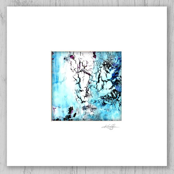 Abstract Dreams 41 - Mixed Media Abstract Painting in mat by Kathy Morton Stanion