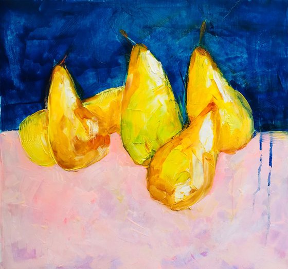 Pears on the table