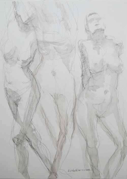 3 standing nudes by Rory O’Neill