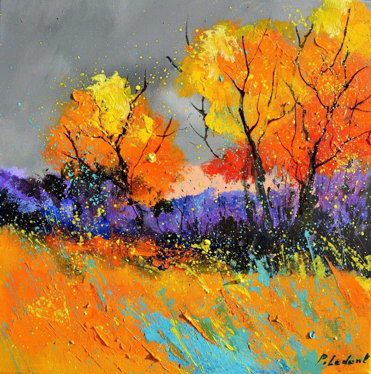 Colourful Autumn By Pol Henry Ledent, 16 X 16, Artwork For Sale On Artfinder