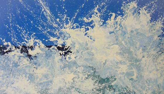 Seascape Painting "Sea Waves" 70 x 100 cm